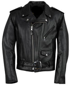 Men's Classic Leather Motorcycle Jacket