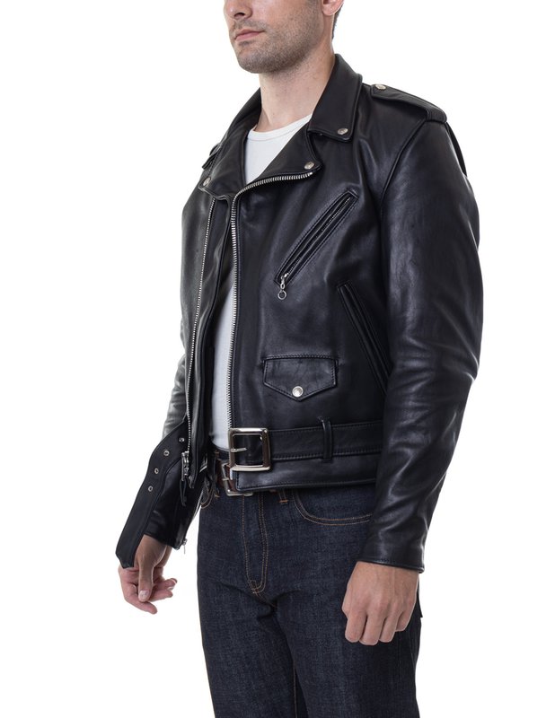 Men's Classic Leather Motorcycle Jacket