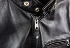 Men's Classic Racer Leather Motorcycle Jacket