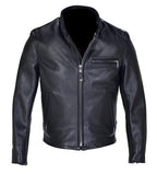 Men's Classic Racer Leather Motorcycle Jacket