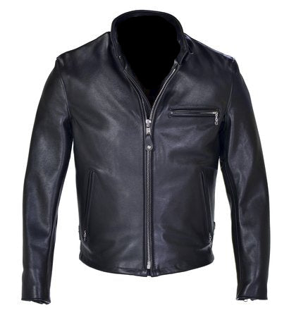 Men's Classic Racer Leather Motorcycle Jacket