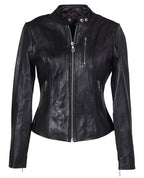 Women's Lambskin Cafe Leather Jacket