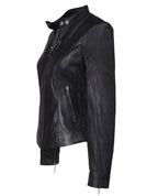 Women's Lambskin Cafe Leather Jacket