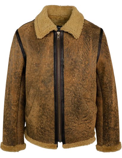 Antique Brown Sheepskin Jacket