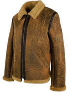 Men's Antique Brown Sheepskin Jacket