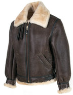 Men's Classic B-3 Sheepskin Leather Bomber Jacket