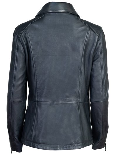 Women's Long Lambskin Moto Jacket