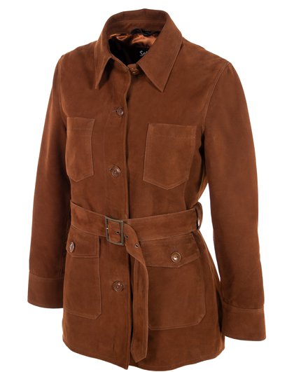 Women's Suede Safari Jacket
