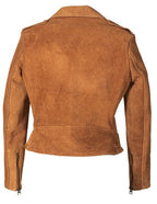 Women's Rough Out Cow Suede Cropped Jacket