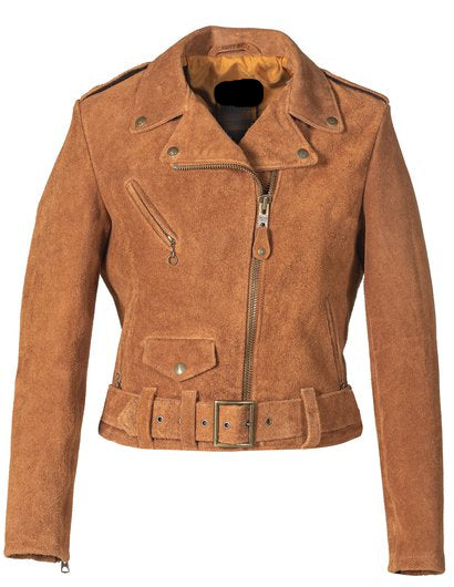 Women's Rough Out Cow Suede Cropped Jacket
