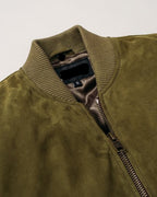 Women's Suede Bomber Jacket