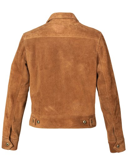 Women's Cow Suede Trucker Jacket