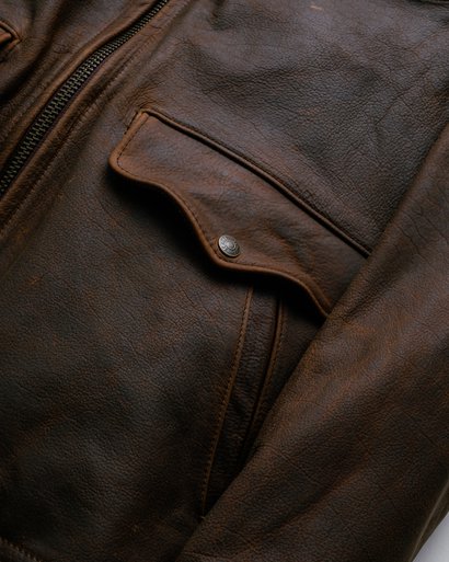 Men's U.S. Bison Jacket with wool plaid lining