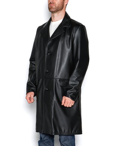 Men's Lightweight Cowhide Trench Coat