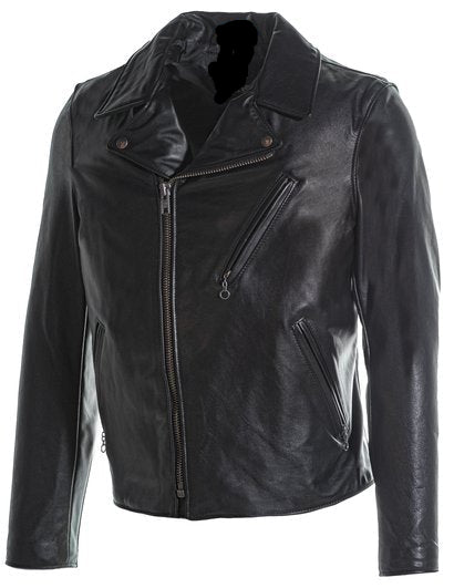 Men's Light Weight Cowhide Motorcycle Jacket