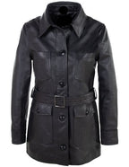 Women's Leather Safari Jacket