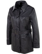 Women's Leather Safari Jacket