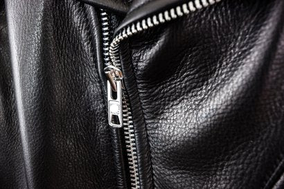 Men's Waxy Natural Cowhide 50's Motorcycle Leather Jacket