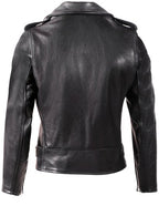 Men's Waxy Natural Cowhide 50's Motorcycle Leather Jacket