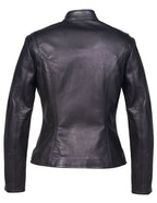 Women's Lightweight Cowhide Cafe Racer Jacket