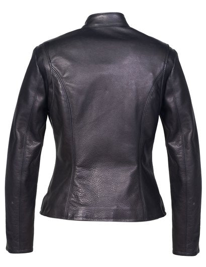 Women's Lightweight Cowhide Cafe Racer Jacket
