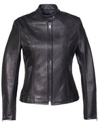 Women's Lightweight Cowhide Cafe Racer Jacket
