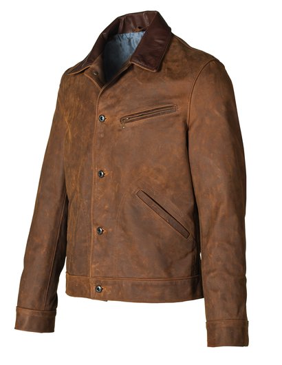 Men's Nubuck Cowhide Mechanic's Jacket