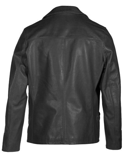 Men's Cowhide Hip Length Car Coat