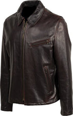 Men's Waxy Pullup Cowhide Jacket
