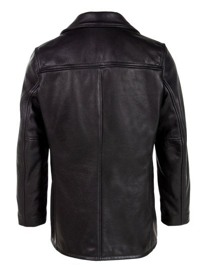 31 Long Pebbled Cowhide Carcoat