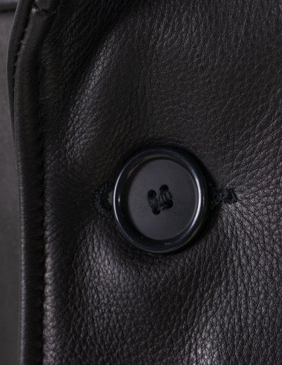 31 Long Pebbled Cowhide Carcoat