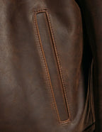 Men's Lightweight Unlined Cowhide Trucker Jacket