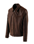 Men's Lightweight Unlined Cowhide Trucker Jacket