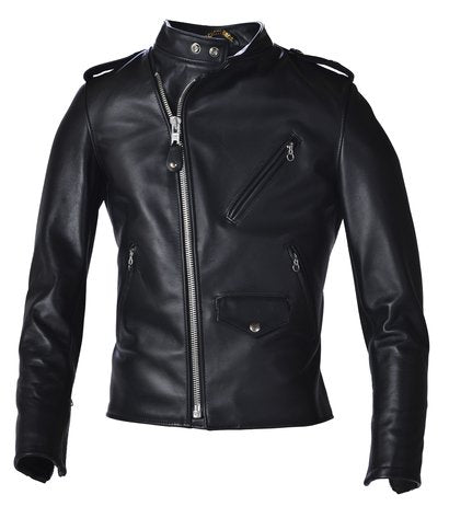 Men's Cuero A Medida Steerhide Hybrid Cafe Racer Asymmetrical Leather Motorcycle Jacket
