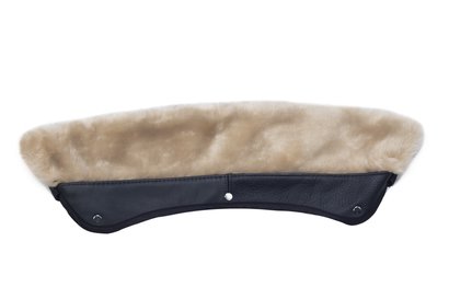 Men's Faux Fur Collar for Leather Motorcycle Jackets