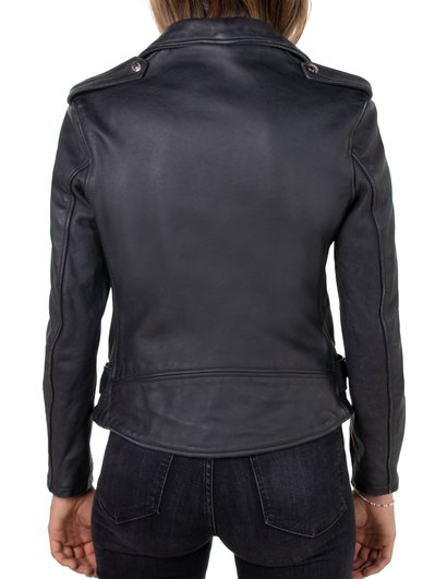 Women's Vintaged Cowhide Motorcycle Jacket