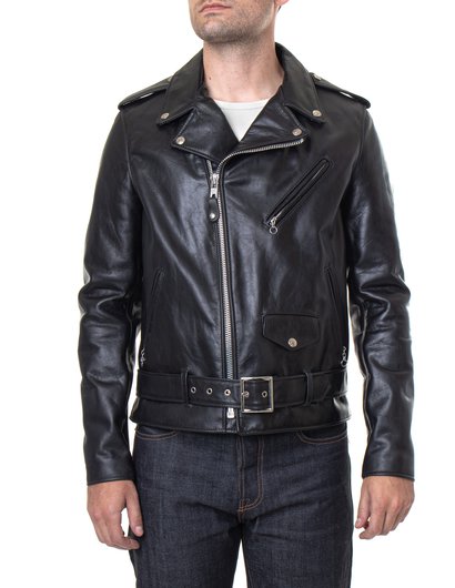 Men's Lightweight Fitted Cowhide Motorcycle Jacket