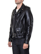 Men's Lightweight Fitted Cowhide Motorcycle Jacket