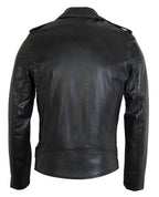 Men's Lightweight Fitted Cowhide Motorcycle Jacket