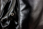 Men's Classic Racer Black Leather Motorcycle Jacket in Horsehide