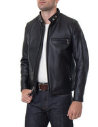 Men's Single Rider Steerhide Leather Motorcycle Jacket
