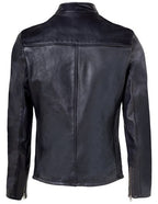 Men's Vintaged Cowhide Café Racer Leather Jacket