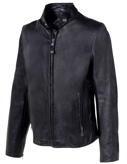 Men's Vintaged Cowhide Café Racer Leather Jacket