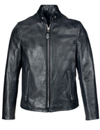Men's Cowhide Casual Racer Leather Jacket