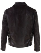 Men's Classic Heavy Cowhide Racer Motorcycle Jacket