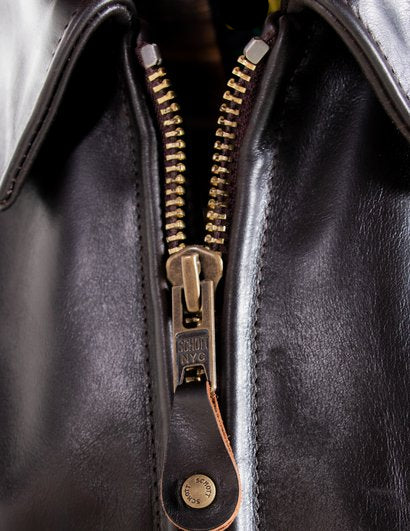 Men's Classic Heavy Cowhide Racer Motorcycle Jacket