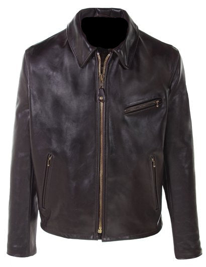 Men's Classic Heavy Cowhide Racer Motorcycle Jacket