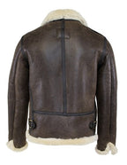 Men's B6 Sheepskin Jacket With Cowhide Trim