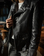 Women's Leather Motorcycle Jacket