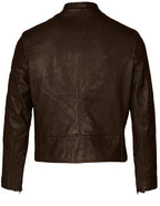 Men's Vegetable Tanned Lambskin Cafe Racer Jacket